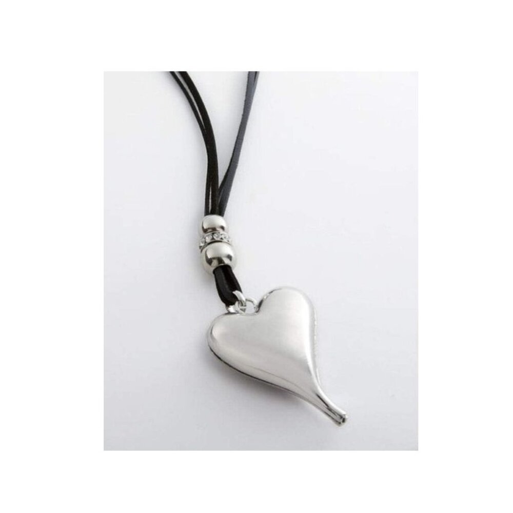 Nickel Free Necklace, Heavy Heart, 36 inches